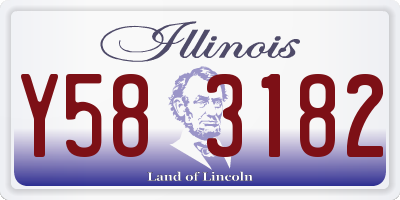 IL license plate Y583182