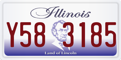 IL license plate Y583185