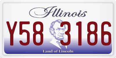 IL license plate Y583186