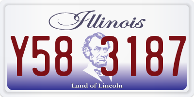 IL license plate Y583187