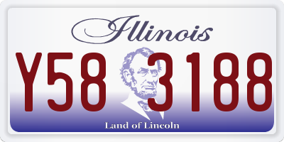 IL license plate Y583188