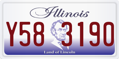 IL license plate Y583190