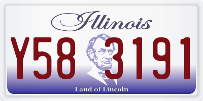 IL license plate Y583191