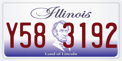 IL license plate Y583192