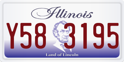IL license plate Y583195