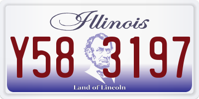 IL license plate Y583197