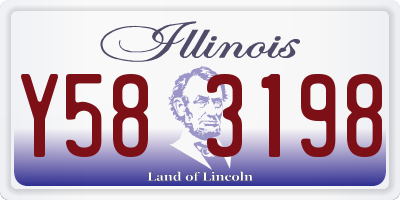 IL license plate Y583198