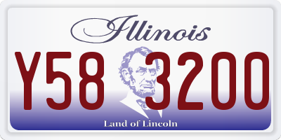 IL license plate Y583200