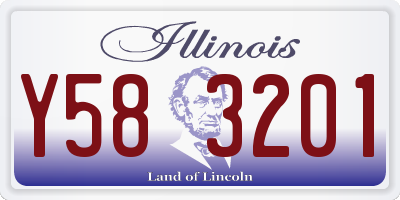 IL license plate Y583201