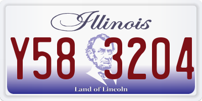 IL license plate Y583204