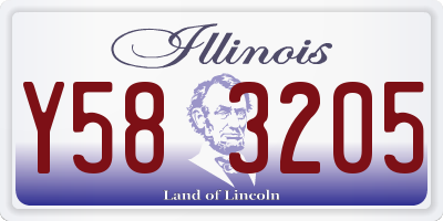 IL license plate Y583205
