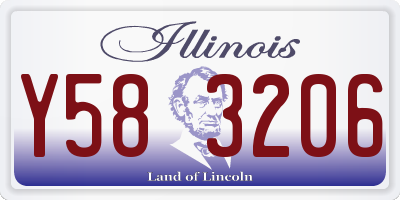 IL license plate Y583206
