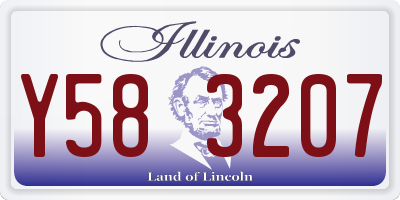 IL license plate Y583207