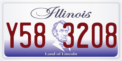 IL license plate Y583208