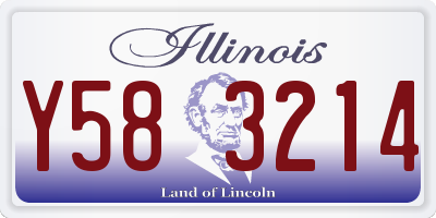 IL license plate Y583214