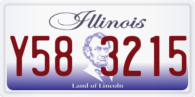 IL license plate Y583215