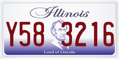 IL license plate Y583216