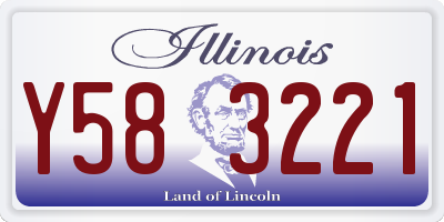 IL license plate Y583221