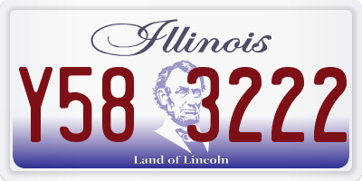 IL license plate Y583222