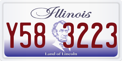 IL license plate Y583223