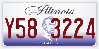 IL license plate Y583224