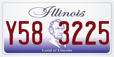 IL license plate Y583225