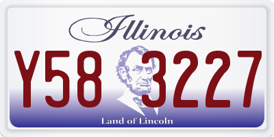 IL license plate Y583227