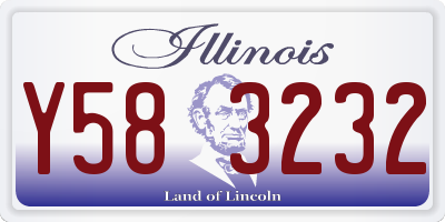 IL license plate Y583232