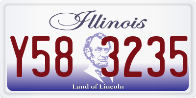 IL license plate Y583235