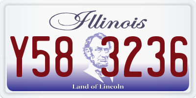 IL license plate Y583236
