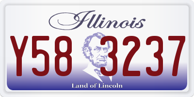 IL license plate Y583237