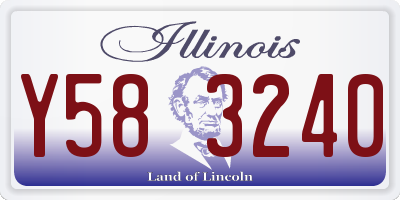 IL license plate Y583240