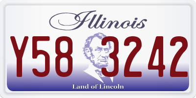 IL license plate Y583242