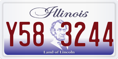 IL license plate Y583244