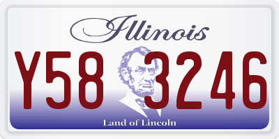 IL license plate Y583246