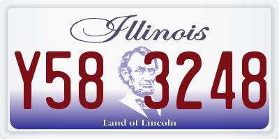 IL license plate Y583248