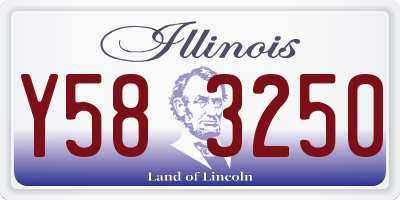 IL license plate Y583250