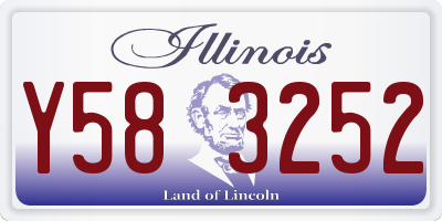 IL license plate Y583252