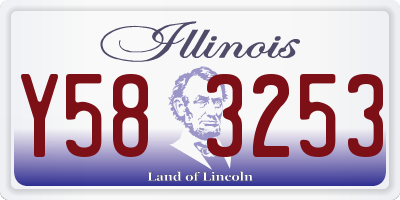 IL license plate Y583253