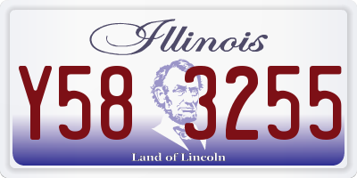 IL license plate Y583255
