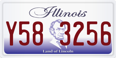 IL license plate Y583256
