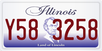 IL license plate Y583258