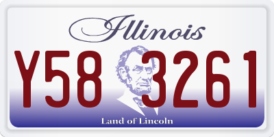 IL license plate Y583261