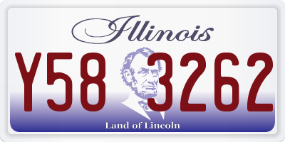 IL license plate Y583262