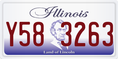 IL license plate Y583263