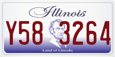 IL license plate Y583264