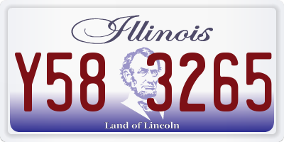 IL license plate Y583265