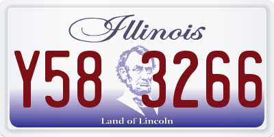 IL license plate Y583266