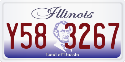 IL license plate Y583267