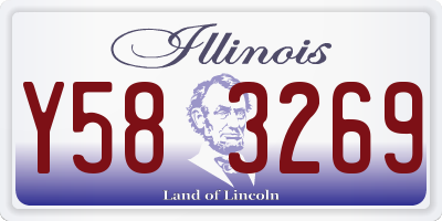 IL license plate Y583269